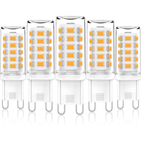 Tinor – G9 LED bulbs dimmable 3W – Warm white 3000K – Equivalent to 28W-40W halogens – 400LM – No flicker – 5 pack – Ceramic base for 30,000 hours (1/5)