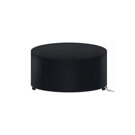Housse de Protection Table Ronde de Jardin 180 X 90CM, Housse Salon de Jardin Imperméable, 210D Oxford Bache Protection Table Exterieur Ronde (1/5)