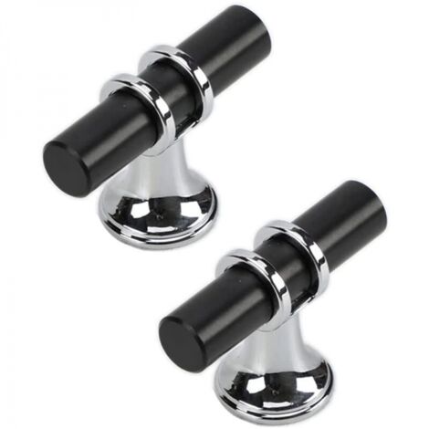 10 Pcs Poignee de Meuble Moderne en Alliage de Zinc Poignee de Tiroir avec Vis - Trou Unique (1/5)