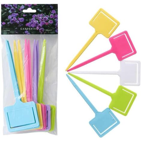10 Pack Thick T Type Plant Tags - Garden Tags - Waterproof Plant Type Plant Markers, Name Tags, Plant Number, Clip (18cm) (1/5)