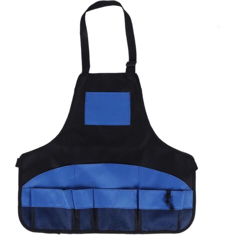 Gardening Apron, 600D Oxford Fabric Waterproof Multiple Pockets Multifunctional Garden Apron Work Apron Tool Storage Gardening Accessories