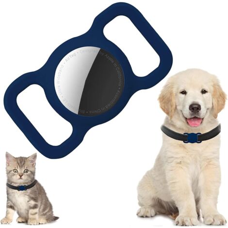 Protective Silicone Case for Airtag, Case Compatible with Airtag for Dog Cats, Protective Cover Anti-Scratch and Anti-Lost Blue