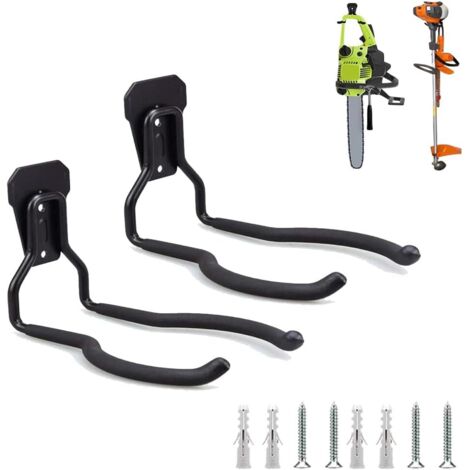 CCYKXA Garage Wall Hooks, Trimmer Hooks, Heavy Duty Lawn Mower Wall Mount for Garden Tools, Brooms, Shovels, Rakes (1/5)