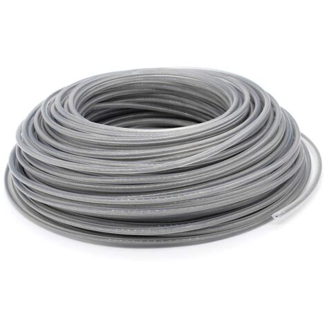 Universal Grass Trimmer Line, 3.0mm Steel Trimmer Line, Heavy Duty Brush Cutter Steel Wire for Bump Head Garden Lawn Mower