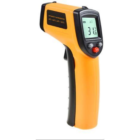Infrared Thermometer Gun (-50 °C to 400 °C), Non-Contact Laser Temperature Gun with LCD Display for Cooking/Grilling/Pizza Oven/Sencha/Refrigerator/Car