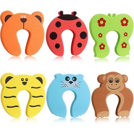CCYKXA 6 Pcs Anti Pinch Door Stop Foam Door Stops Safety Door Stop Finger Pinch Protection for Door and Window Child Finger Protection Safety (1/5)