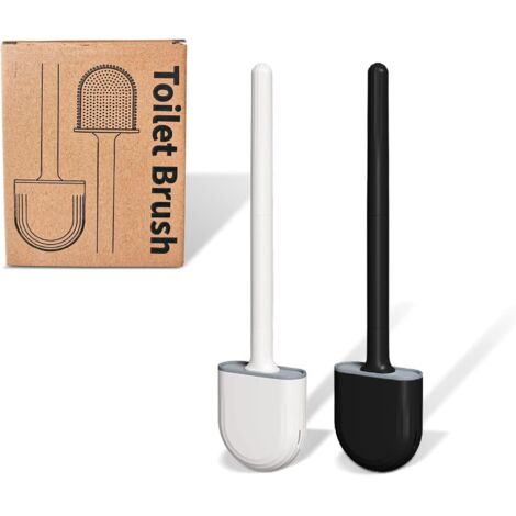 Tinor – Silicone toilet brush set – Wall mounted holder – Quick drying silicone brush head for deep cleaning – Residue-free cleaning – Durable and hygienic (1/5)