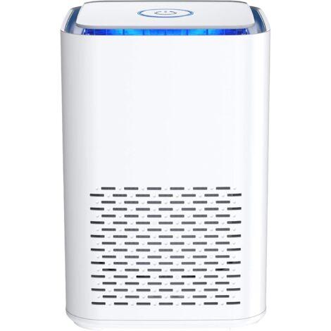 Home Air Purifier, True HEPA Air Filter for Bedroom, Office, Odor Eliminator for Allergies and Pets, Smoke, Dust, Mildew, Quiet Night Light