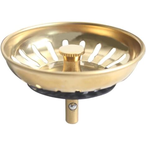 QS491C005 Sink strainer basket, diameter 83 mm, titanium gold color