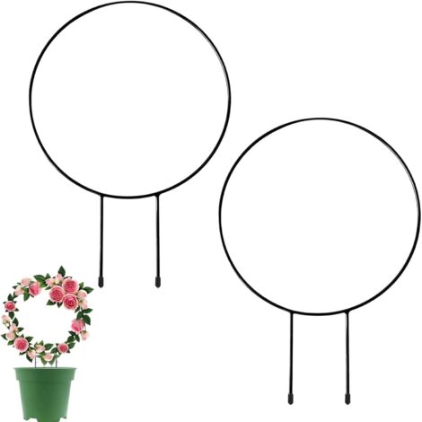 CCYKXA 2 Pack Indoor Plant Stands Metal Climbing Aid for Balcony (1/5)