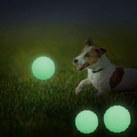 For Dogs, 2Pcs Glow In The Dark Rubber Ball, Indestructible Dog Ball, Dog Ball Toy, Natural Rubber Balls, Rubber Ball(One Big and One Small) (1/6)