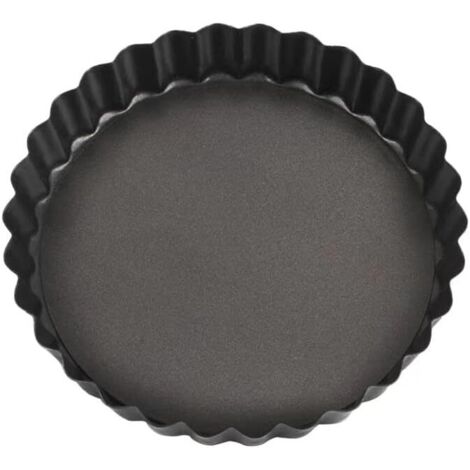 Tart Pan, Non-Stick Quiche Tart Pan, Removable Bottom Tart Pan, Tartlet Pan, Round Pie Quiche Pan, for Baking Pie (1/2)