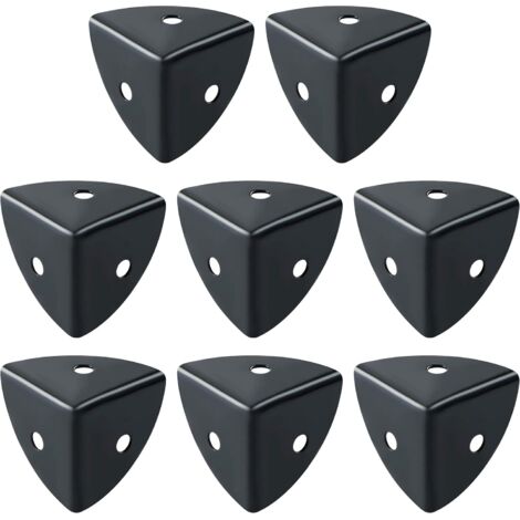 CCYKXA Table Corner Protector 8 Pcs Black Aluminum Furniture Corner Guards Suitable for Furniture Protection, Decoration, Anti-Collision and Anti-Breakage