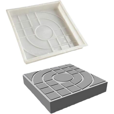 Paving Mold for Brick, Concrete, Stone, Square, for Slabs, Garden, Lawn, Pavement, Driveways, Street Paths, 25 x 25 cm