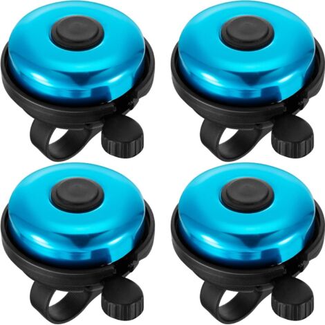 Set of 4 Classic Aluminum Alloy Bike Bells with Loud and Clear Sound (1/5)