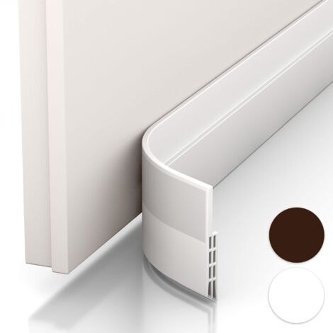 Anti-Draught & Door Seal Door Bottom - New Insulated Door Bottom (Quick to Install), ideal for insulation against cold, noise & humidity (1 x White)