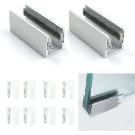 CCYKXA Sliding Glass Door Guide - Floor Roller Floor Guide Roller Sliding Door System Accessories for Frameless Glass Sliding Doors, 2 Pieces