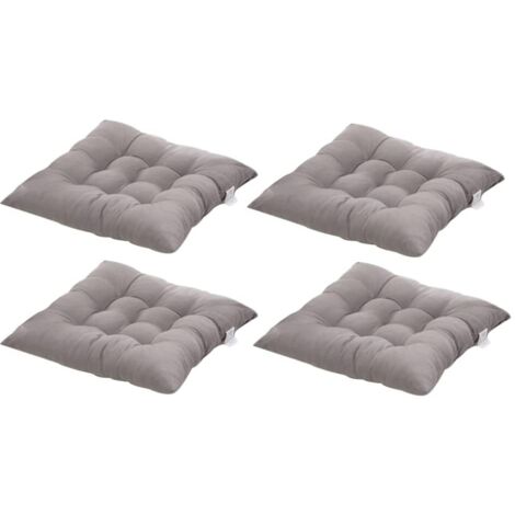 Square Chair Cushions 40x40cm Seat Cushion Home Decor Quilted Mat Pillow Comfortable and Colorful - Ideal for Indoor and Outdoor Use (4 Gray) (1/5)