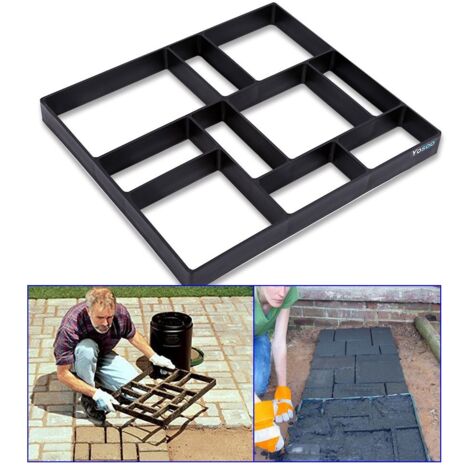 Garden Path Mold, Paving Mold, Plastic Model for Concrete Paving, Brick, Stone, Tea Fai Mold, 45 x 40 x 4 cm