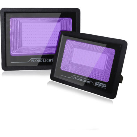 1 pcs Eleganted 50W UV LED Floodlight 395-400nm Wavelength Lamp Black Light IP66 Waterproof, Ultraviolet LED Lamp, Effect Lighting for Aquarium, Bar, Party