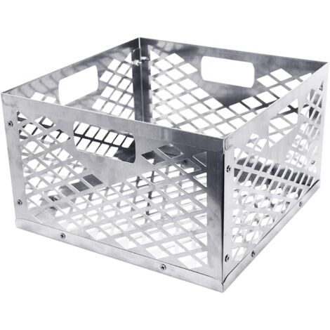 Stainless Steel Charcoal Basket, Large Charcoal Basket, Fuel Basket, Charcoal Basket, Outdoor Camping Accessories (1/5)