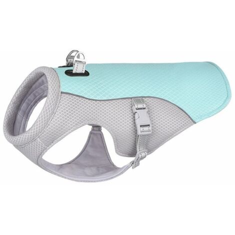 Dog Cooling Vest Summer Dog Coat Breathable Dog Vest Swamp Cooler Evaporative Blue (S)
