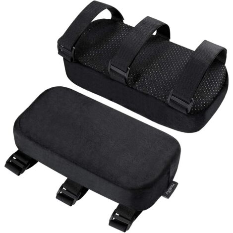 Set of 2 Armrest Cushions Memory Foam for Office Chair and Gaming Chair Ergonomic for Elbows and Forearms Non-Slip Bottom (1/5)