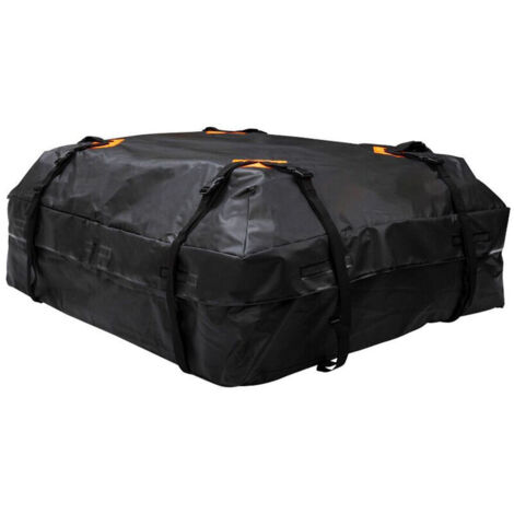 600D Waterproof Cargo Bag Car Roof Carrier Cargo Bag Universal Luggage Bag Cube Storage Bag for Travel Camping,Black