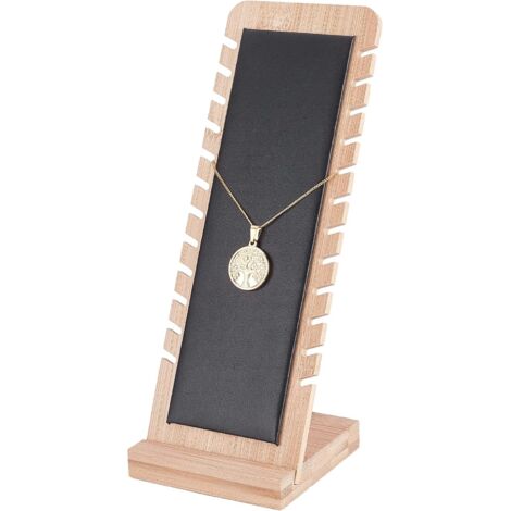 Necklace Display Stand, Jewelry Display Rack Necklace Display Rack Desktop Display Rack Long Chain Hanger Organizer for Necklace Pendant Bracelet Display