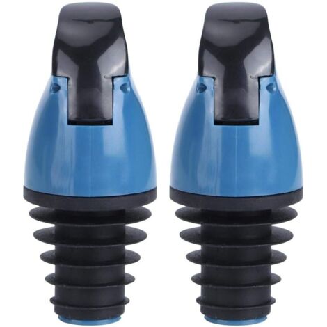 Oil Bottle Pour Spout Stopper Dispenser for Wine Soy Sauce Vinegar Bottles Kitchen Utensils One-Handed Operation(Navy Blue) (1/5)