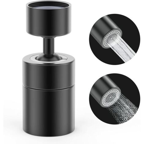 360° Swivel Aerator Faucet 2 Modes Adjustable Kitchen Faucet Solid Brass Rotating Switch Foaming Shower Filter Adapter Saver For Toilet Bathroom (Lacquered Faucet) BhrRz89RL (1/5)