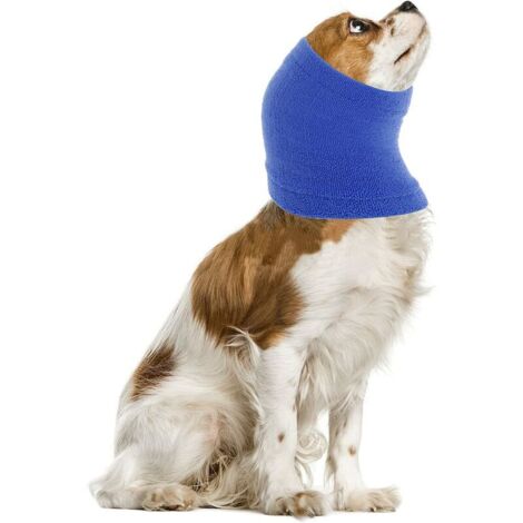 Dog Tube Neck Ear Muffs Dog Neck Ear Muffs Hood Dog Clothes Bathing Grooming Waterproof Reduce Noise Help Silence (S) (1/5)