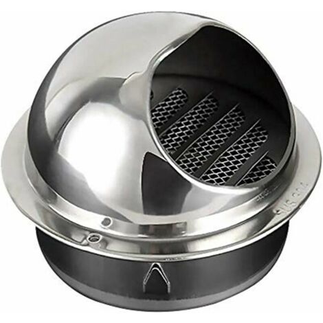 Wall Mounted Air Outlet, Stainless Steel Air Outlet Range Hood Outdoor Outdoor Wall Rain Cap Spherical Ventilation Cap Kitchen Ventilation Cover 150mm