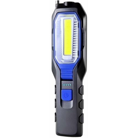 Rechargeable Led Mechanic Light Portable Cob Work Light Usb Rechargeable 2800mah Battery, Led Torch Light With Magnet, Hook And Charging Cable 3 In 1 (1/5)