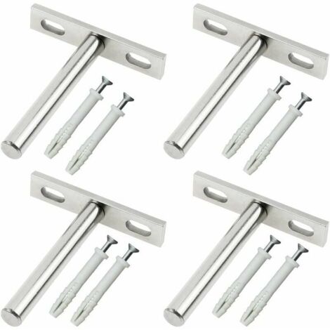 Metal Brackets for Floating Shelf 79mm Floating Shelf Bracket Used for Hidden Wall Bracket Wooden Bracket - 4Pcs (1/5)