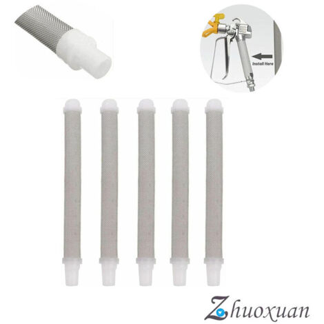 5 Pieces Airless Spray Gun Filter Elements 60 Mesh Airless Paint Pulverizer Nozzle Accessories for Wagner Airless Paint Spray Gun (1/5)