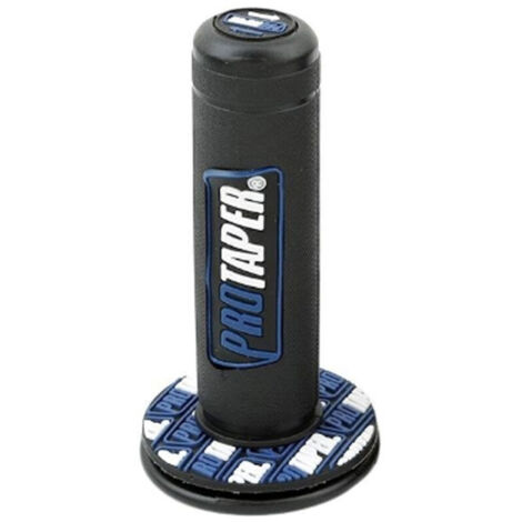 Universal Dual Density Rubber Handlebar Grips For Off-Road Vehicle, Blue, 1 Pieces (1/5)