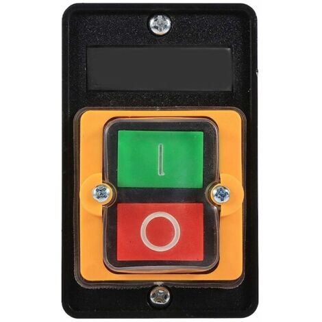 Push Button Switch, Waterproof Latching Push Button Switch Woodworking Machinery ON/OFF Switch Tool Accessories KAO-10KH 10A 380V 1 piece uBwbrwbaRM (1/5)