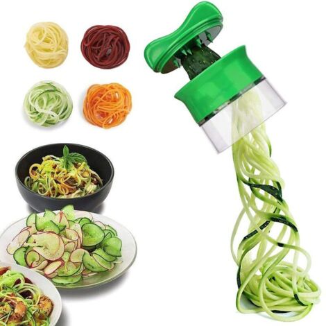 16xG3FOUZ Spiral Blade Vegetable Spaghetti Cutter Vegetable Cutter Carrot Cucumber Potato Pumpkin Zucchini Onion Cutter (1/5)