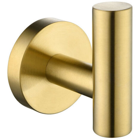 2 Pack Brushed Gold SUS304 Stainless Steel Towel Hooks Waterproof Heavy Duty Wall Hook Coat Robe Towel Hook for Bathroom Kitchen Hotel lTGnTStzIWNA (1/3)