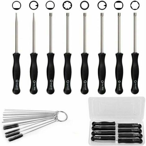 Carburetor Adjustment Screwdriver 8 Pcs Engine Cleaning Repair Fits Most Engines with Carrying Case (1/5)