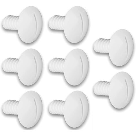 C55 Plastic Wheel Screws Compatible with Polaris 180 280 Robot Pool Cleaner C-55 C55 (8 Pieces) (1/4)