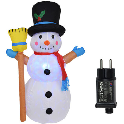 Inflatable Christmas Snowman Model Garden Light, Christmas Decoration Santa Claus Inflatable Model Rotating Christmas Inflatable Lantern Christmas Inflatable Decorations (1/5)