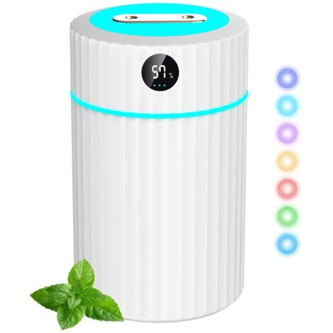 Double Spay Air Humidifier with LED Display, Quiet Ultrasonic Air Humidifier, Bedroom Air Humidifier (1/5)