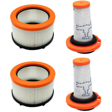 CCYKXA Pack of 4 Filters for Rowenta X-FORCE FLEX 9.60, Filters for Rowenta X-FORCE FLEX 9.60 and X-NANO ESSENTIAL RH20xx, 2 Pre-Filters + 2 Motor Filters, Washable HEPA Filters for ZR009010, ZR009012 (1/5)