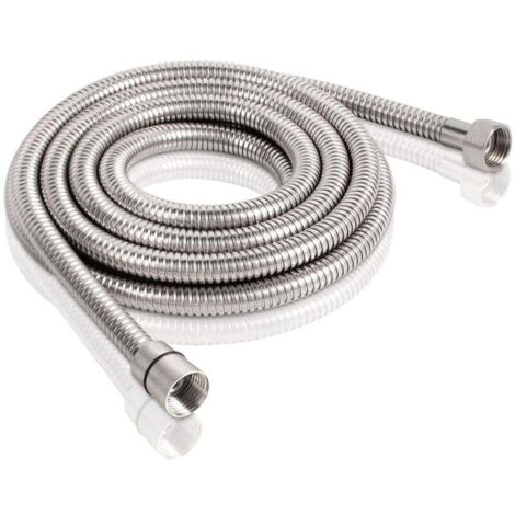 2m Stainless Steel Shower Hose Anti-Twist and Anti-Kink Shower Hose G1/2 (1/5)