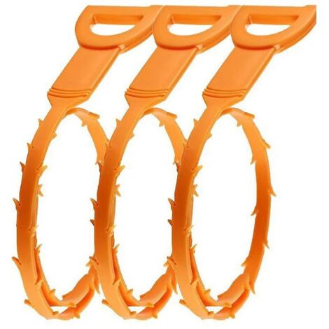 3pcs Bathroom Hook Kitchen Sink Bath Hair Cleaner Hook Brush Long Hair Catcher (1/5)