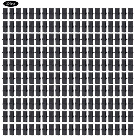 Greenhouse Fixing Clip, 200pcs Greenhouse Clip, PP Greenhouse Film Fixing Clip, Greenhouse Clamp Accessories for Plastic Net Film (1 x 0.4 inch) (1/5)