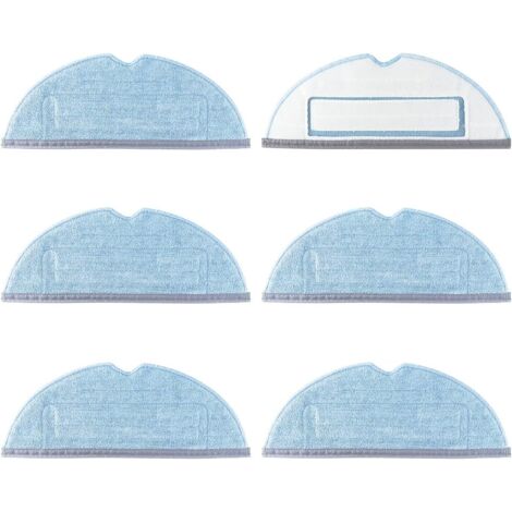 6 Pack Replacement Mop for Xiaomi Roborock T7S T7S Plus S7 Vacuum Cleaner Cleaning Cloths for Roborock S7 (1/5)