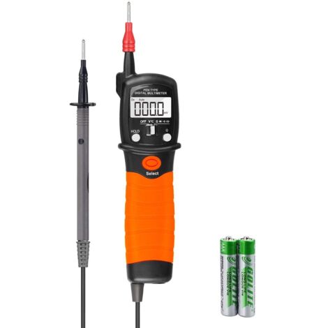 Multimeter, Electrical Tester, Digital Multimeter Pen, Multimeter, AC/DC Voltage Meter Resistance Tester 2000 Counts for Measuring Resistance Diode Tester Voltmeter With (1/5)